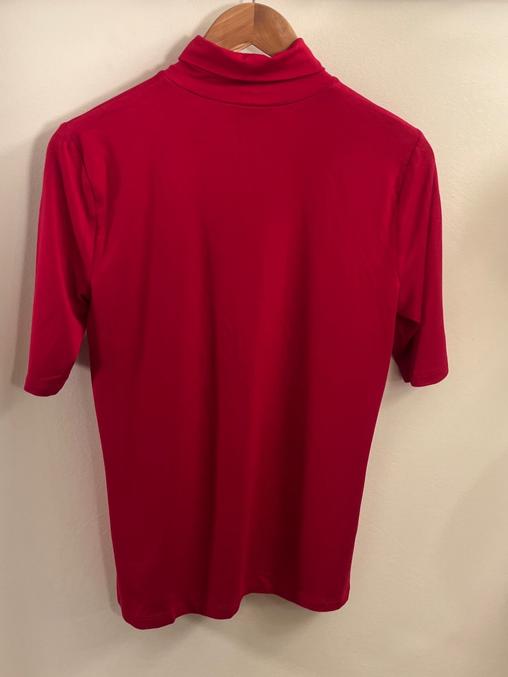 Ralph Lauren Red Short-Sleeve Turtleneck Tee